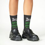 Gepersonaliseerde Four Leaf Clover These Are My Lucky Socks met Naam St. Patrick's Day Cadeau voor Kinderen