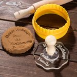 Personalized Name Biscuit Stamp for DIY Baking Decoration Supplies