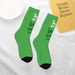 Gepersonaliseerde Four Leaf Clover These Are My Lucky Socks met Naam St. Patrick's Day Cadeau voor Kinderen