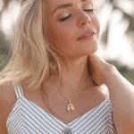 Personligt bubbelballonghalsband inlagt med kubiska zirkonbokstäver Jubileum Mors dag Smycken Present för kvinnor