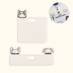 Gepersonaliseerde Kat Hond Paard Oren Lijn Acryl Badge Topper met Naam Creatieve ID-kaart Decoratie Dank u Gift voor Medische Werker Pet Lover
