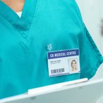 Personalized Birth Flower Bouquet Acrylic Badge Topper Creative ID Card Decoration Birthday Gift for Teacher Nurse