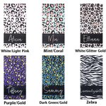 Serviette Plage Super Absorbant Séchage Rapide Doux Motif Léopard Zèbre Couverture Personnalisée avec Nom Accessoires Cadeau d'Anniversaire pour Femme