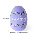 Personalized Multicolor Cute Easter Egg with Name Set of 2 Basket Filler Decor Easter Eggs Hunting Party Gift for Kids