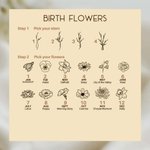 Personalized Birth Flower Bouquet Acrylic Badge Topper Creative ID Card Decoration Birthday Gift for Teacher Nurse