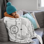 Couverture en Flanelle ou Sherpa Personnalisée avec Nom Date Signe du Zodiaque Cadeau d'Anniversaire pour Amateur d'Astronomie