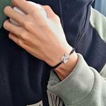 Pulsera personalizada ajustable de cuerda trenzada de béisbol con nombre grabado Número Regalo de cumpleaños para jugadores de béisbol Amantes del dep