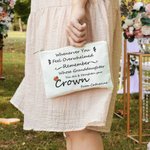 Sac Cosmétique Personnalisé avec Nom Trousse de Maquillage pour Voyage Cadeau Anniversaire Graduation pour Fille