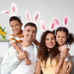 Personalisierte niedlichen Hasenohren Plüsch Stirnband mit Stickerei Name weiches Haar Zubehör Ostern Party Geschenk für Familie Kinder