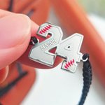 Pulsera personalizada ajustable de cuerda trenzada de béisbol con nombre grabado Número Regalo de cumpleaños para jugadores de béisbol Amantes del dep