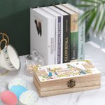 Personalisierte Peter Rabbit Bunny hölzerne Aufbewahrungsbox Ostern Geburtstag Geschenk für Kinder Freund