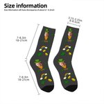 Chaussettes Courtes de Trèfle Chaussettes à Genoux Personnalisées avec Photo et Nom Cadeau d'Anniversaire de St. Patrick pour Famille Ami