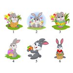 Henkilökohtainen söpö pääsiäispupu munat kukka 11oz emali muki nimi Happy Easter lahja lapsille