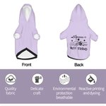 Sweat à Capuche Personnalisé avec Prénoms de l'Animal de Campagnie et Son Propriétaire Cadeau pour Amoureux d'Animal de Compagnie