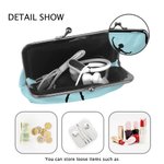 Porte-Monnaie en Cuir avec Fermoir Personnalisé avec Nom Motif Silhouette de Ballet Cadeau Anniversaire pour Femme