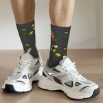 Chaussettes Courtes de Trèfle Chaussettes à Genoux Personnalisées avec Photo et Nom Cadeau d'Anniversaire de St. Patrick pour Famille Ami