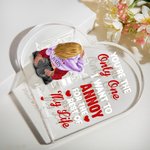 Personalizada You're the Only One Placa acrílica con nombres Decoración romántica para el hogar Aniversario San Valentín Regalo para pareja