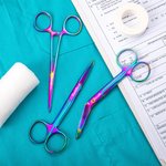 Personalized Medical Grade Stainless Steel Bandage Scissor Hemostat Suture Scissor Set Graduation Gift for Nurse Medical Staff Veterinarian RN