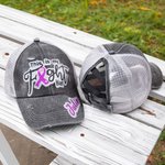 Henkilökohtainen Tämä on minun Fight Hat Glitter nimi Baseball Cap nauha rintasyöpä inspiroiva lahja hänelle