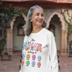 Personalized Multicolor This NANA Belongs to T-Shirt Sweatshirt Hoodie with Easter Eggs and Names Easter Gift for Grandma