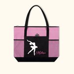 Personalizzato Glitter Dance Ballerina Multi-Pocket Zippered Tote Bag Compleanno Anniversario Regalo per Lei