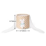 Adorabile cestino pasquale personalizzato con orecchio lungo coniglietto Organizzatore di giocattoli con nome ricamato Uova di Pasqua a caccia di rega