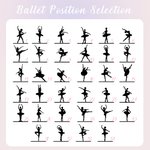 Personalizada Bailarina Ballet Pose Bolsa de lona con nombre de gran capacidad Cumpleaños Aniversario Regalo para ella