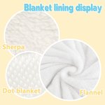 Personalisierte Peter Rabbit Bunny Floral Decke mit Initialen und Namen Ostern Geburtstag Geschenk für Kinder