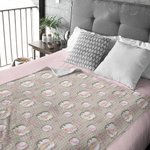 Personalisierte Peter Rabbit Bunny Polka Dot Decke mit Initialen und Namen Ostern Geburtstag Geschenk für Kinder