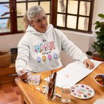 Personalized Multicolor This NANA Belongs to T-Shirt Sweatshirt Hoodie with Easter Eggs and Names Easter Gift for Grandma