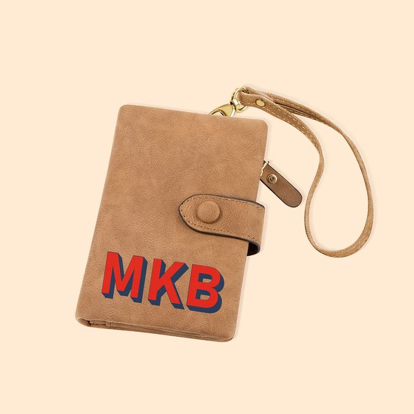 Portefeuille plié en cuir avec porte-cartes Cadeau d'anniversaire de mariage pour elle