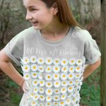 Personalisierte Meilenstein der 100 Tage der Schule DIY-Ideen T-Shirt 100% Baumwolle erinnern zurück zu Schule Geschenk für Kinder