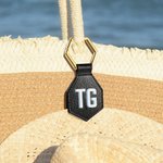 Henkilökohtainen Vahva Magneettinen Nahka Letters Hat Clip Gold Buckle Travel Accessory Lahja Naisille Miehet