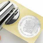 Personalized Black Cat Coffee Reading Time Book Embossing Stamp Hand-held Embosser Set with Name Birthday Book Club Library Gift for Bookworms