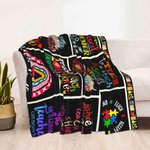 Personalized Teacher Slogan Soft Fleece Blanket with Name Back to School Teachers' Day Gift for Teacher