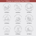 Personalized Black Cat Coffee Reading Time Book Embossing Stamp Hand-held Embosser Set with Name Birthday Book Club Library Gift for Bookworms