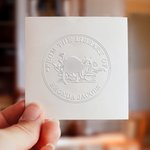 Personalized Black Cat Coffee Reading Time Book Embossing Stamp Hand-held Embosser Set with Name Birthday Book Club Library Gift for Bookworms