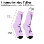 Chaussettes à Motif d'Oreille Lapin Persionnalisées avec Nom Cadeau Anniversaire Pâques pour Enfant