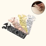 Personalized Book Dragon Sun Cloud Pattern Bookmark with Name and Text Birthday Gift for Book Lover