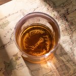 Personalisiertes 295 ml Whiskyglas im Ringinschrift-Design auf Schwarze Sprache mit Eingraviertem Namen Oktoberfest Geschenk für Tolkiens Fans