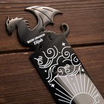 Personalized Book Dragon Sun Cloud Pattern Bookmark with Name and Text Birthday Gift for Book Lover