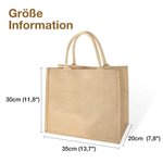 Personalisierte Jute Tragetasche mit Hasenohren und Namen Große Kapazität für Ostereier-Jagd Geschenk für Kinder