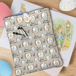 Personalized Peter Rabbit Book Cover with Front Pocket Easter Gift for Kid