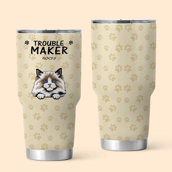 Regalo di compleanno personalizzato per l'amante degli animali domestici con bicchiere da 30 oz