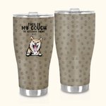 Personalised This Is Our Couch Go Sit Over There 30oz Curved Tumbler Gift for Pet Lover