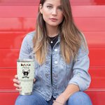 Gobelet en Acier Inoxydable Personnalisé avec Nom et Aminal Verre avec Patte Cadeau pour Amoureux des Animaux de Compagnie