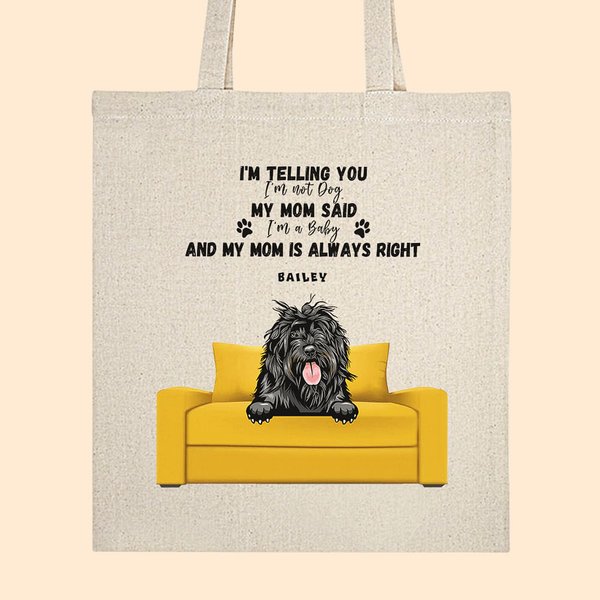 Large Open Pocket Tote Bag Pet Lover Gift
