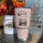 Gobelet en Acier Inoxydable Personnalisé avec Nom et Aminal Verre avec Patte Cadeau pour Amoureux des Animaux de Compagnie