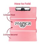 Appunti infermieristici portatili pieghevoli personalizzati a 3 strati con nome e fogli di testo per l'infermieristica Regalo per studenti infermieri 