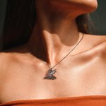 Personalizada Libro Dragón collar con nombre Cumpleaños Aniversario Regalo para el lector amante de los libros